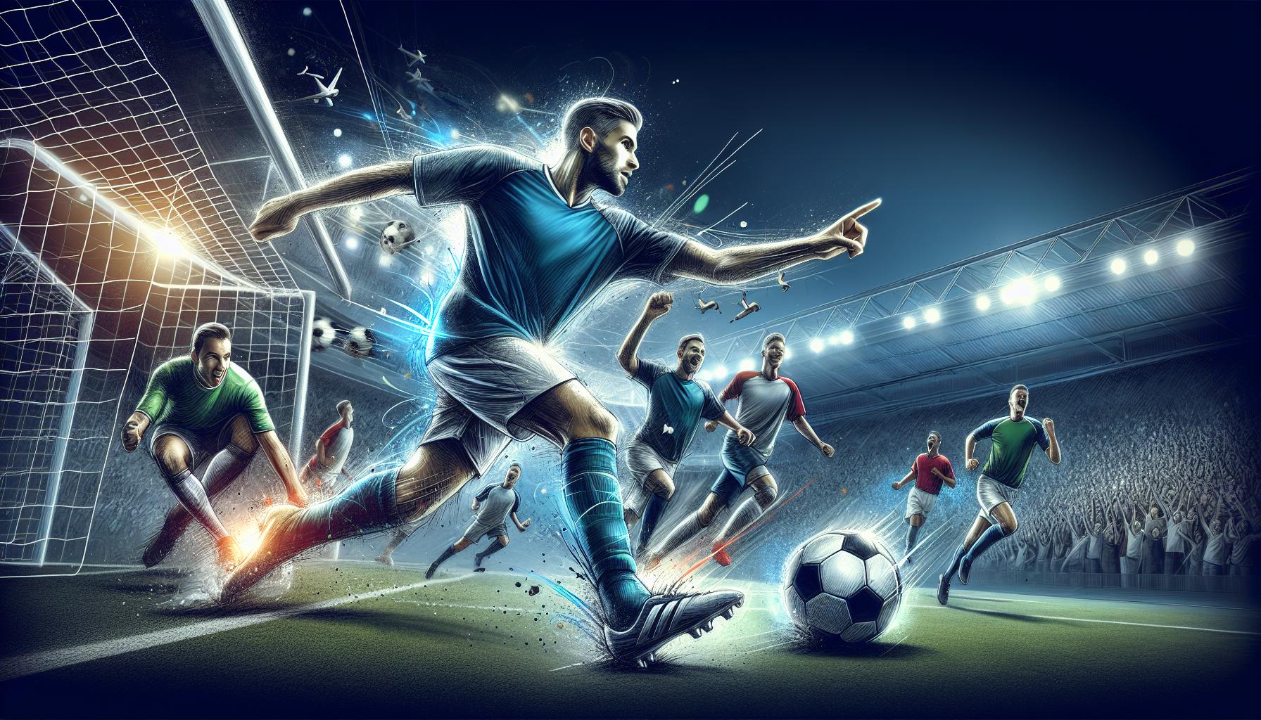 Técnicas de Dibujo que ⁤Capturan el⁣ Movimiento de un Futbolista