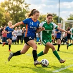 Futbol femenino chicas juvenil partido
